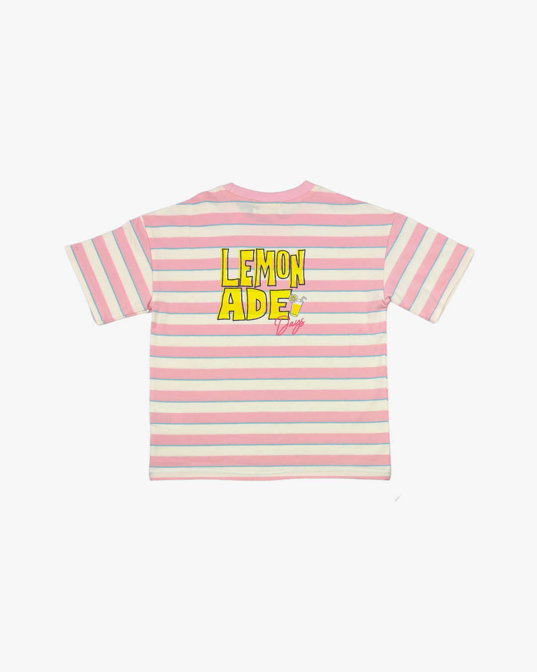 THE GIRL CLUB | Pink Stripe Lemonade Boxy Tee