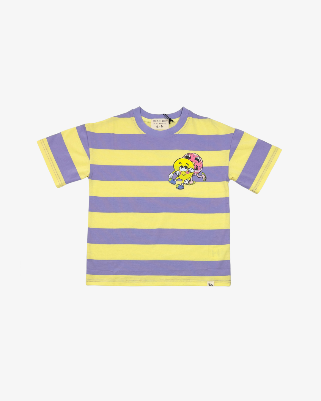 THE GIRL CLUB | Purple Stripe DLoveB Boxy Tee