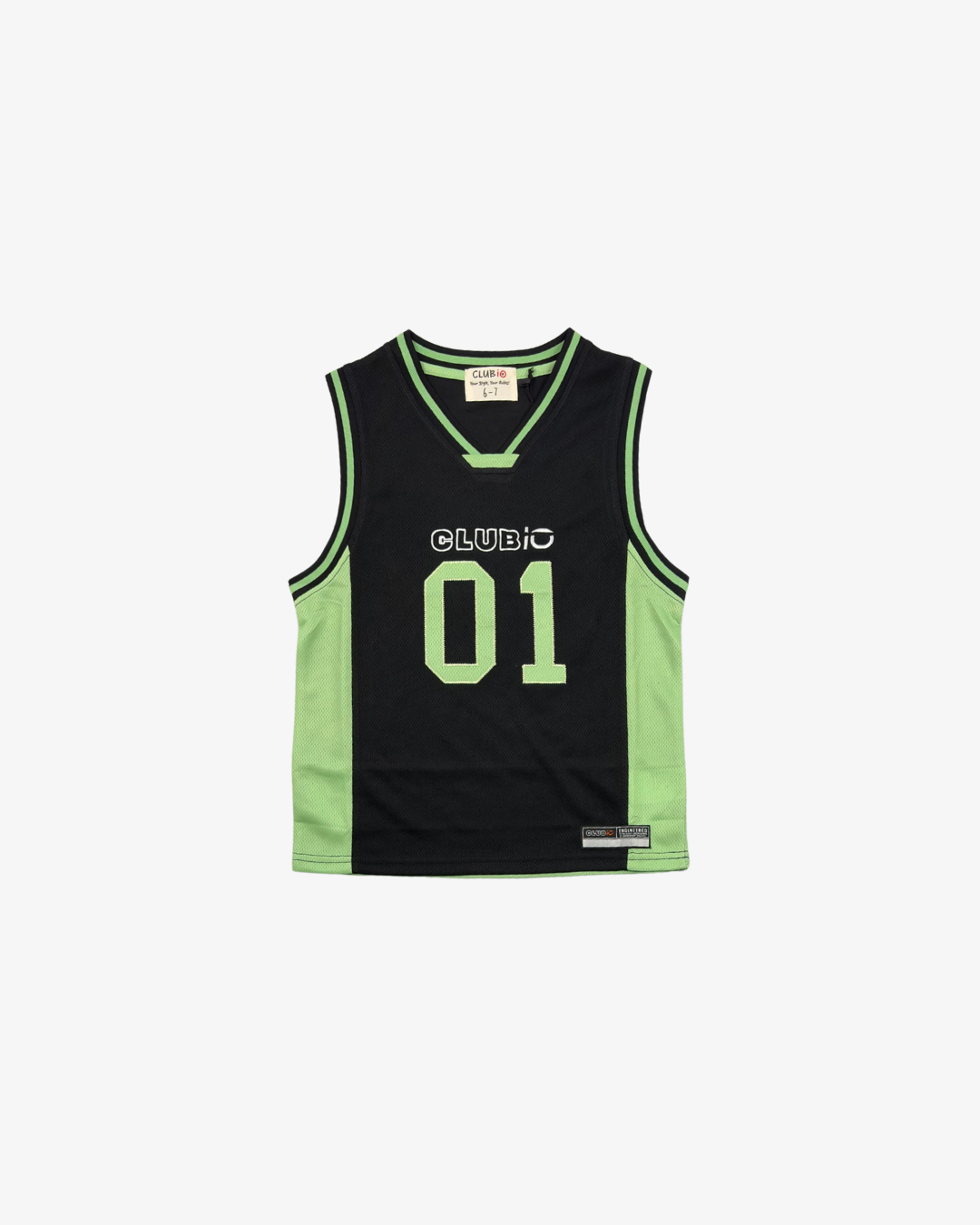CLUBIO | Black/Green Slam Dunk Tank