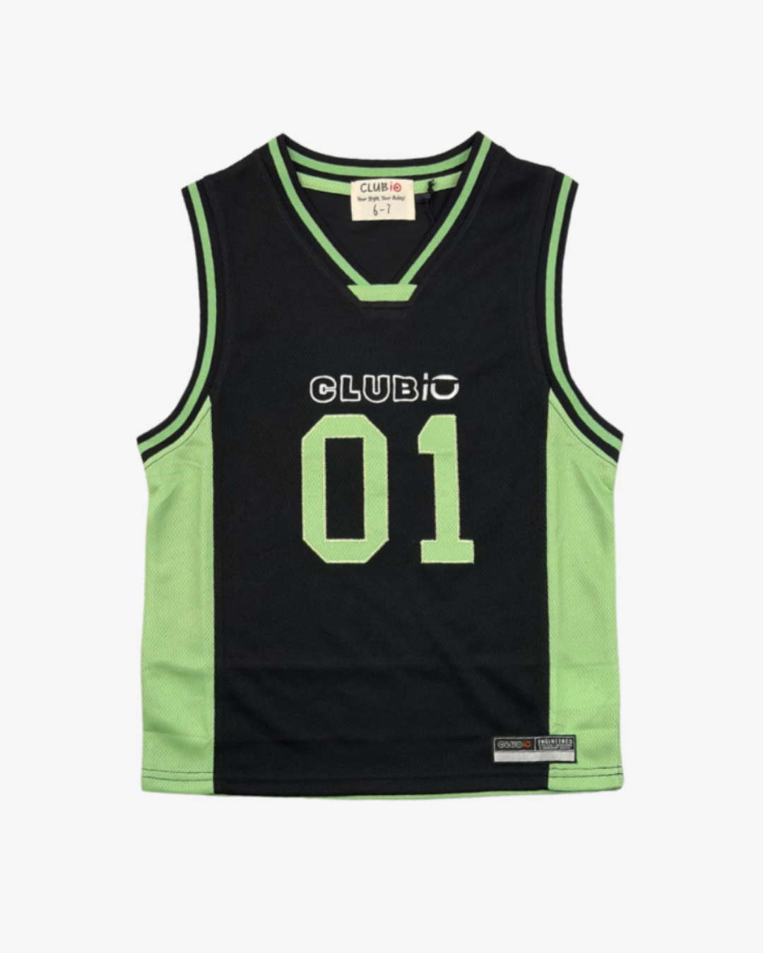 CLUBIO | Black/Green Slam Dunk Tank