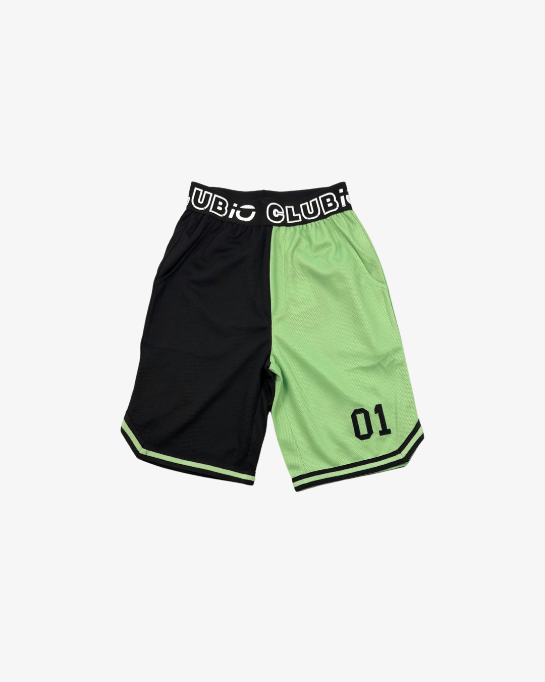 CLUBIO | Black/Green Slam Dunk Shorts