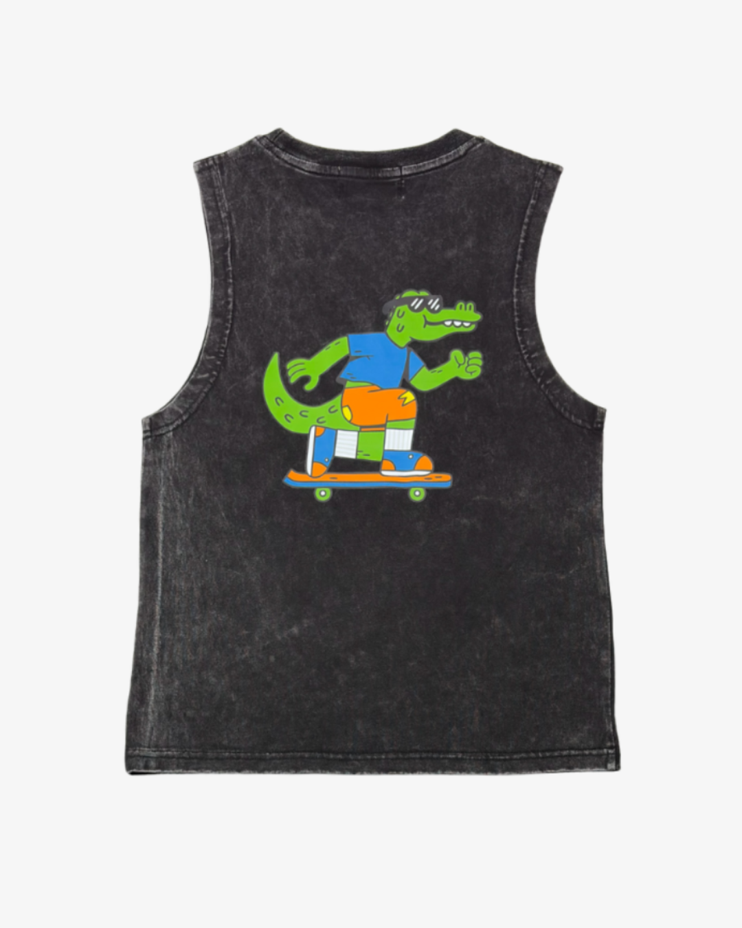 BAND OF BOYS | Black Wash Croc Skate Tank
