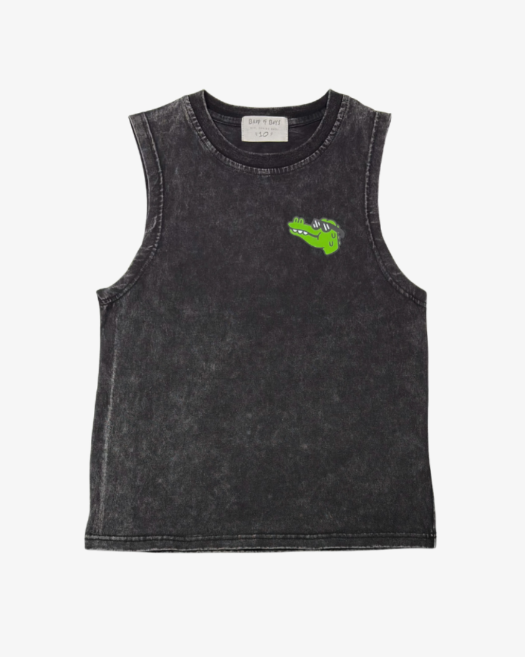 BAND OF BOYS | Black Wash Croc Skate Tank
