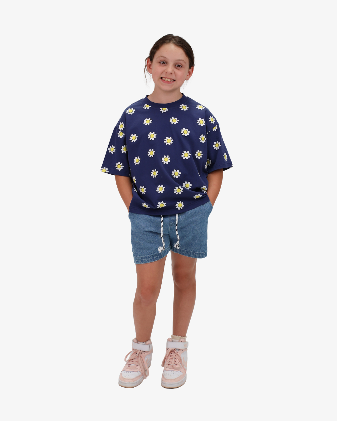 THE GIRL CLUB | Navy Daisy Tee