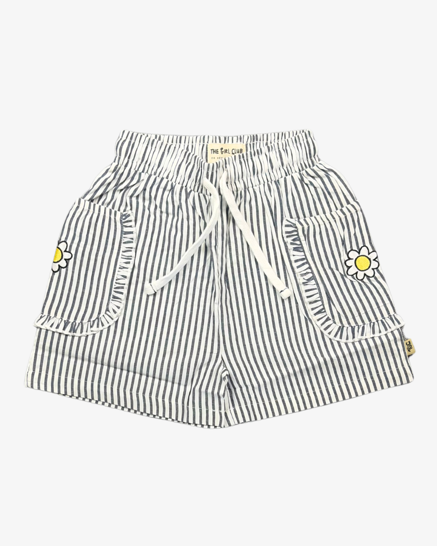 THE GIRL CLUB | Navy Stripe Shorts