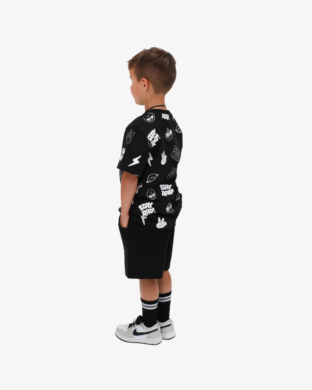 BAND OF BOYS | Black AOP Tee