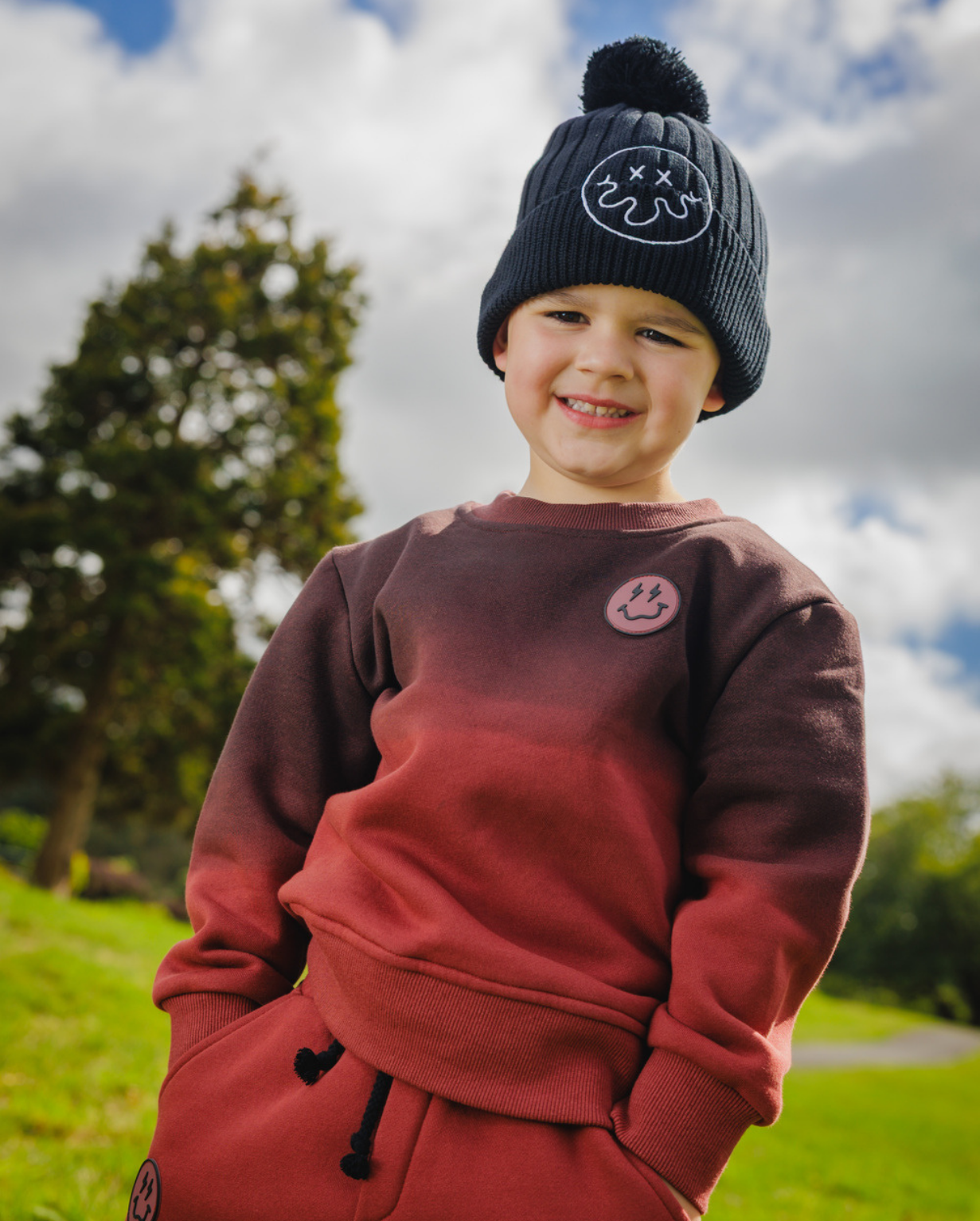 BAND OF BOYS | Smiley Dip Dye Crew