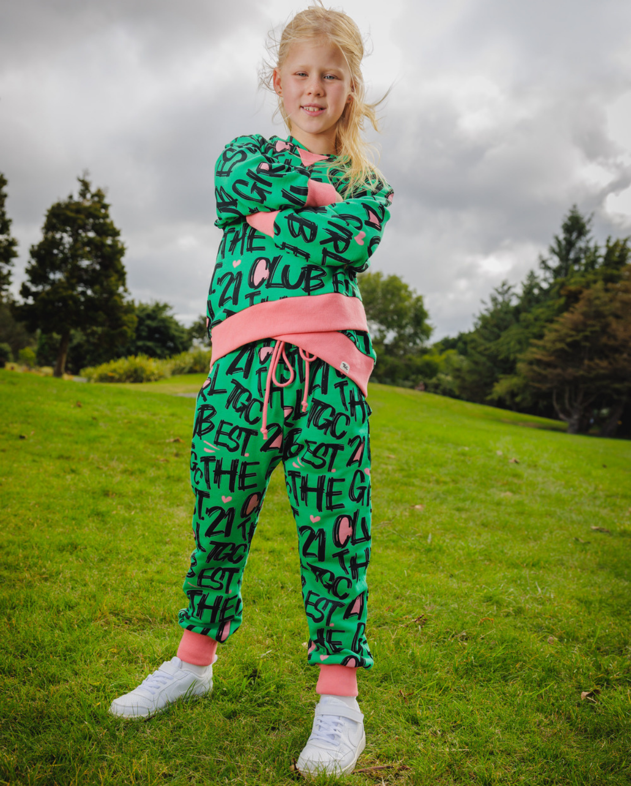 THE GIRL CLUB | TGC Green Track Pants