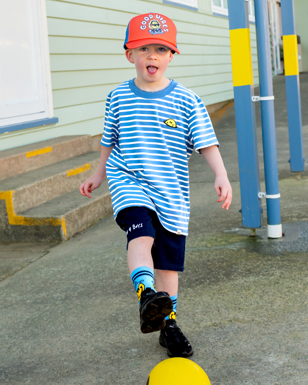 BAND OF BOYS | Navy Wash Denim BOB Shorts