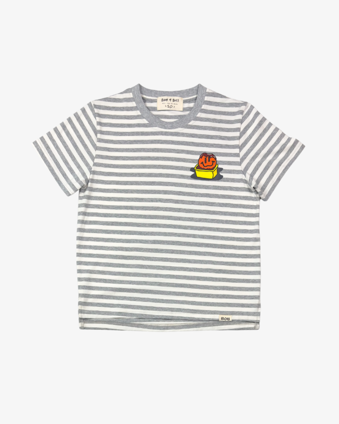 BAND OF BOYS | Grey Stripe Smile Nuggets Tee
