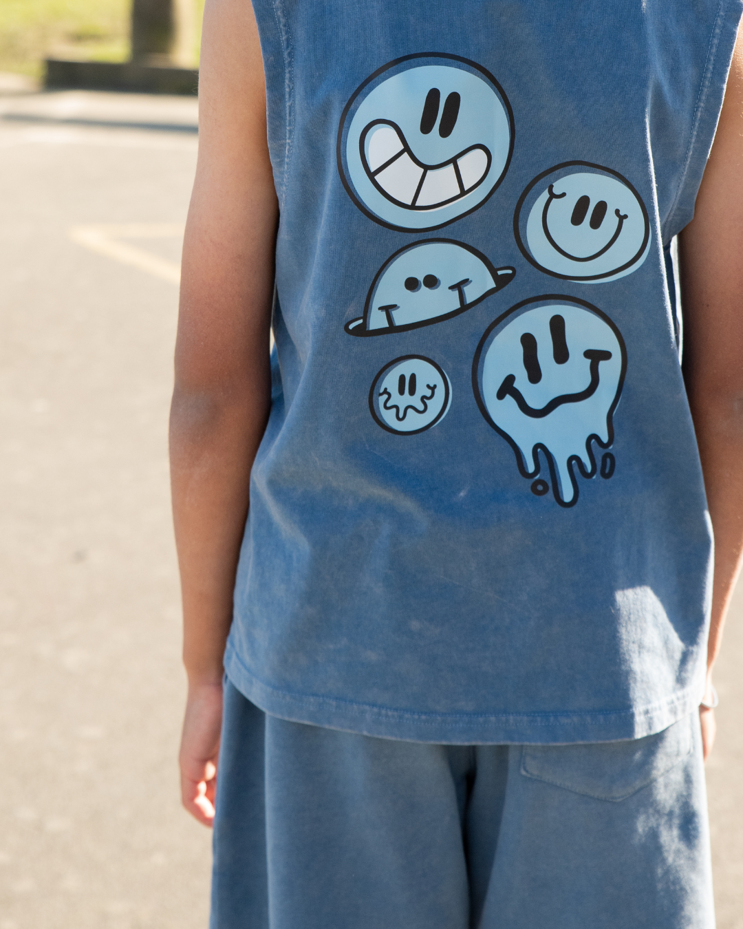 BAND OF BOYS | Blue Wash Seam Front Shorts