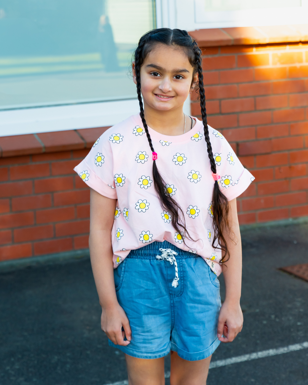 THE GIRL CLUB | Blue Wash Summer Shorts