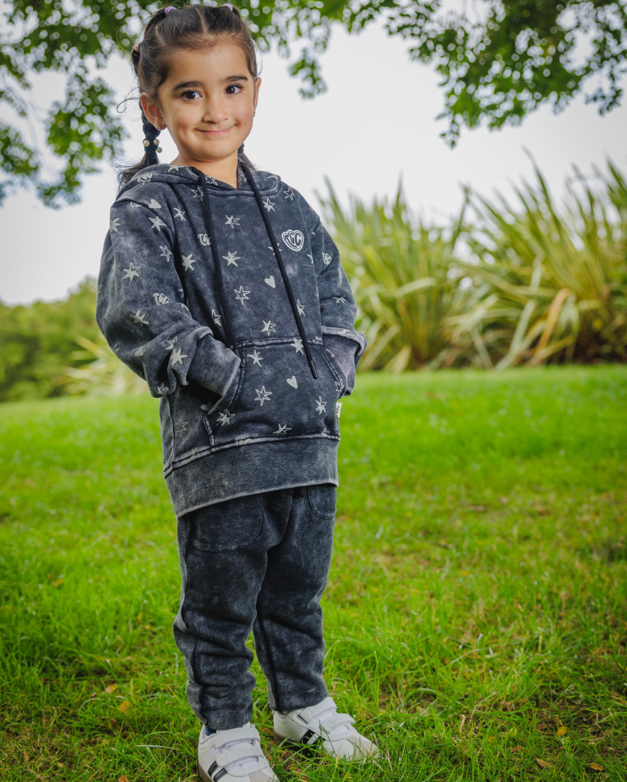 BOB+TGC | Black Wash Track Pants