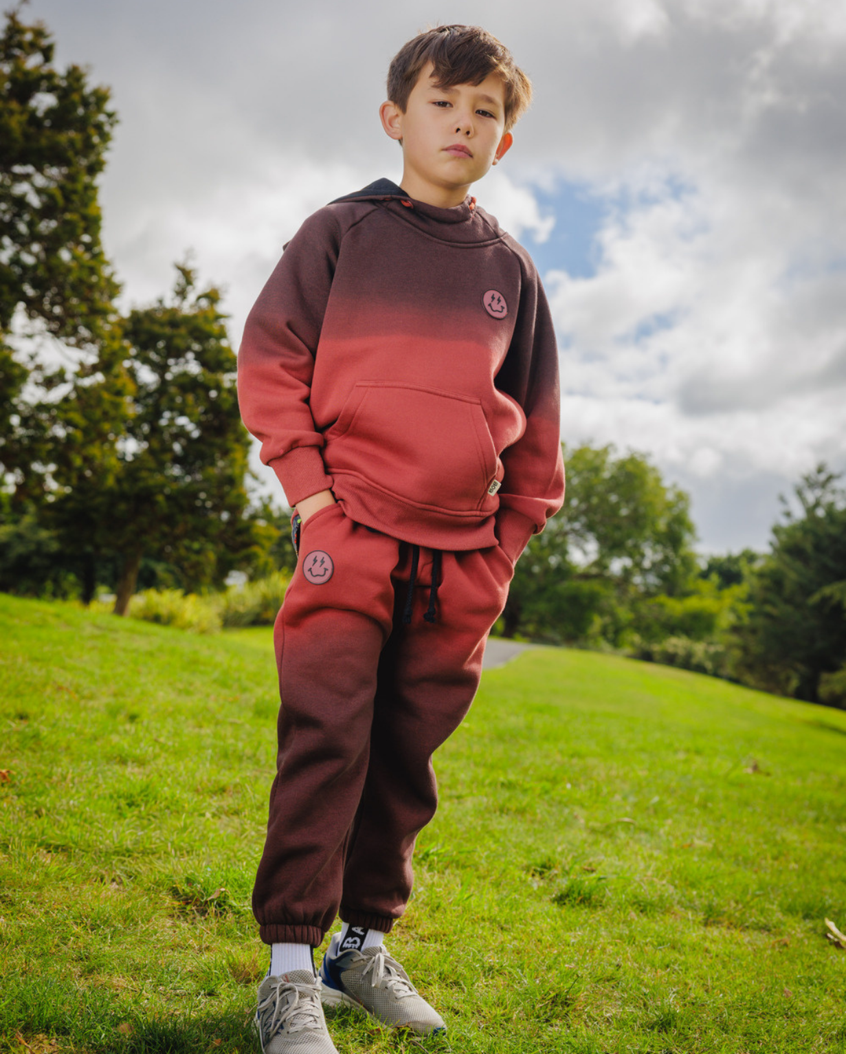 BAND OF BOYS | Smiley Dip Dye Hood