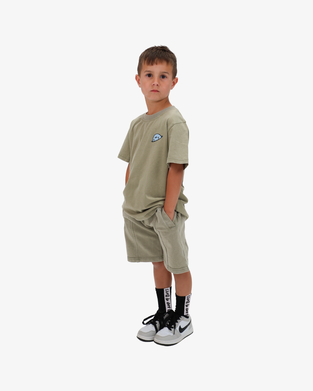 BAND OF BOYS | Green Wash Icon Smiley Tee