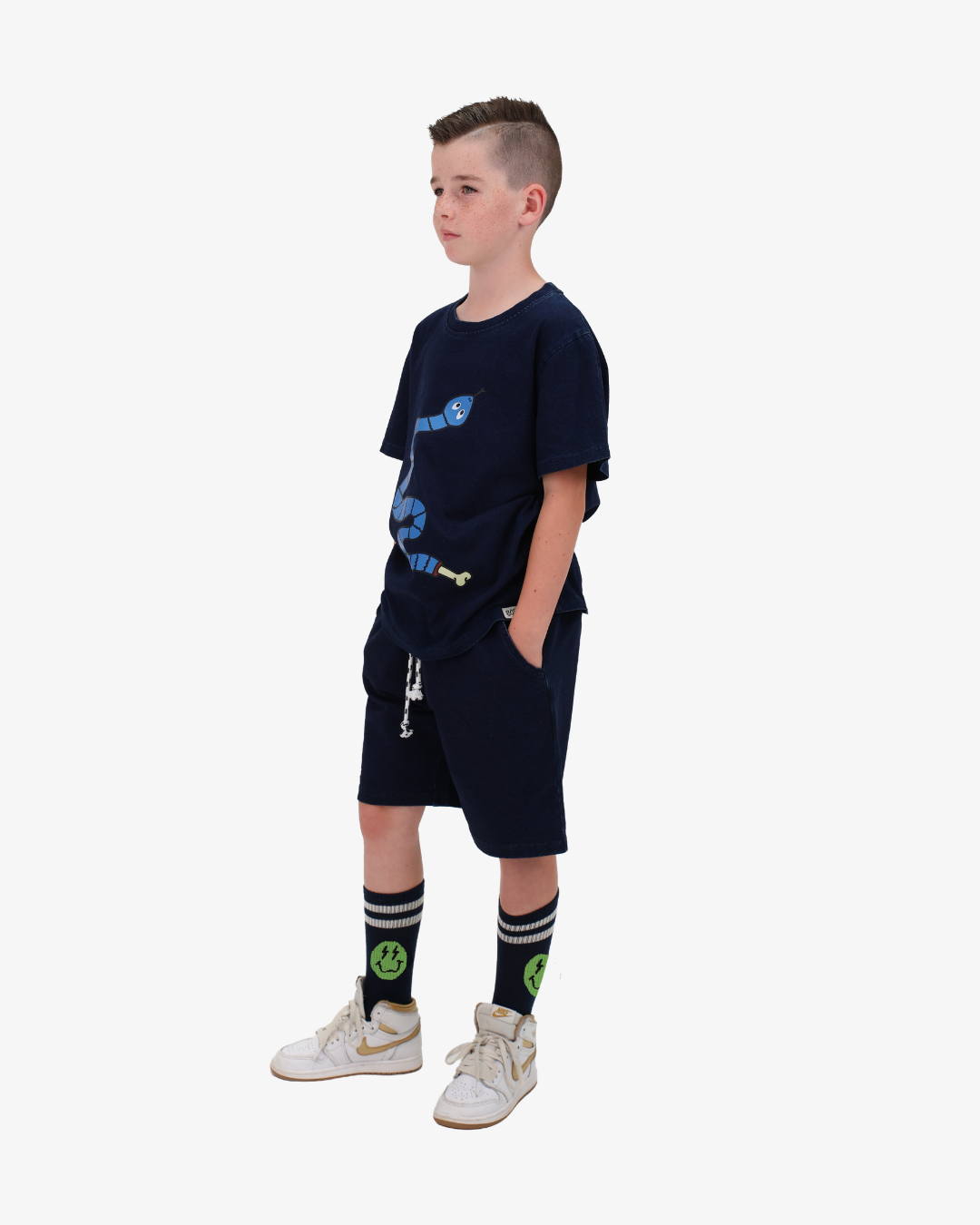 BAND OF BOYS | Navy Wash Denim BOB Shorts