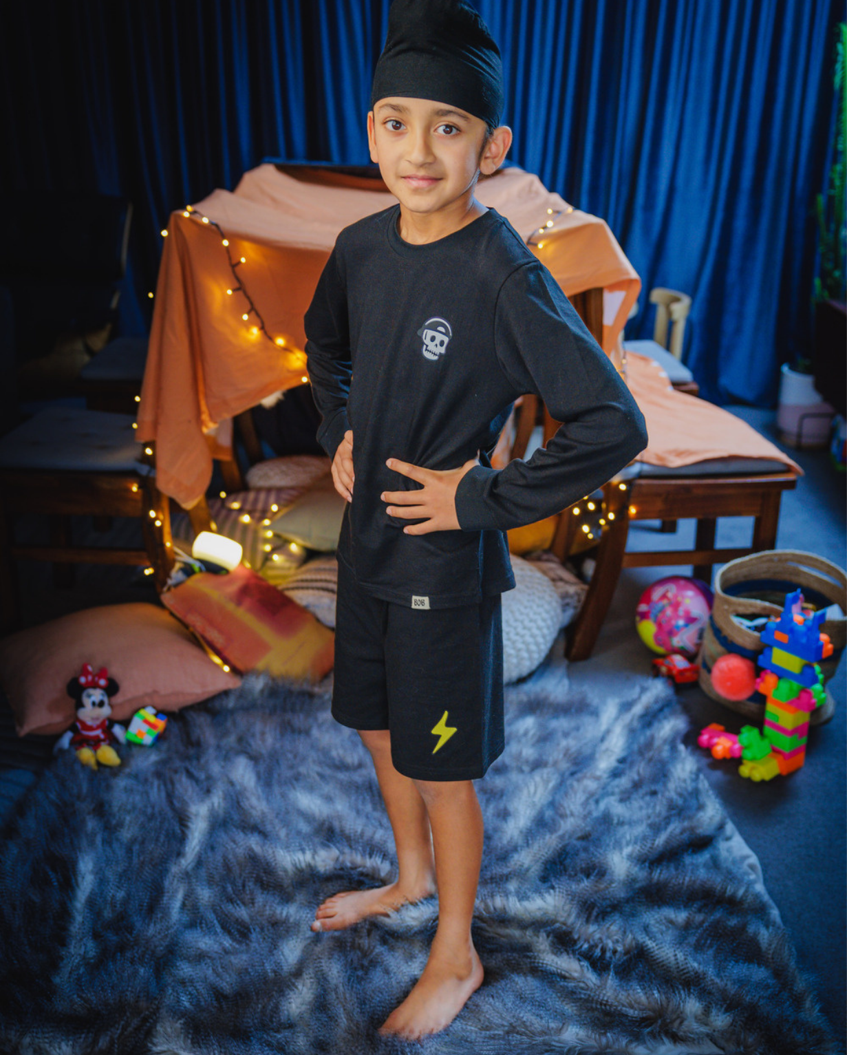 BAND OF BOYS | Black Skull Skater Pyjamas