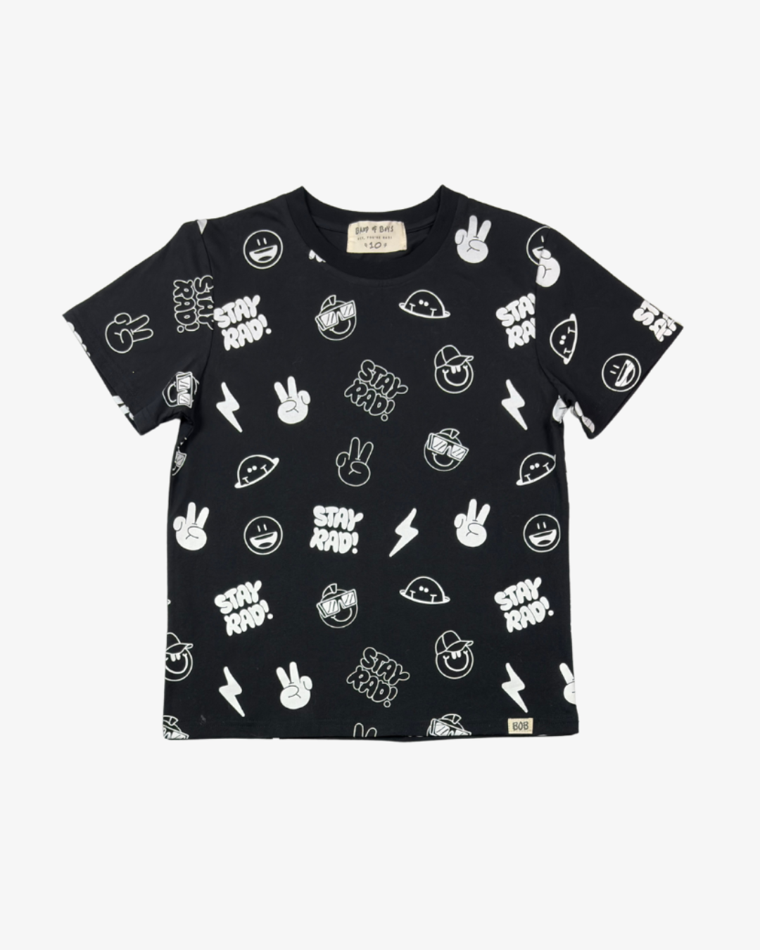 BAND OF BOYS | Black AOP Tee