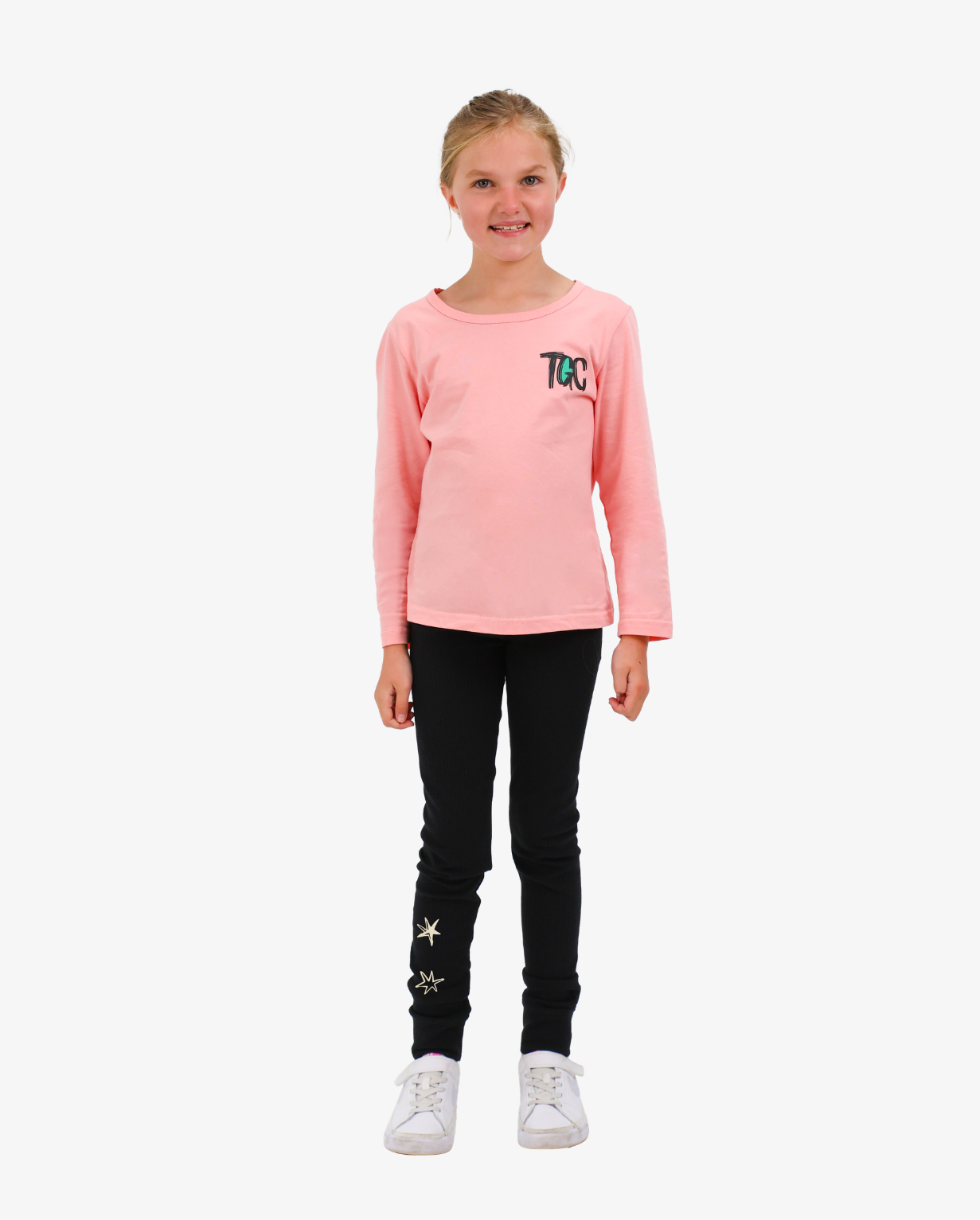 THE GIRL CLUB | Black Star Rib Leggings