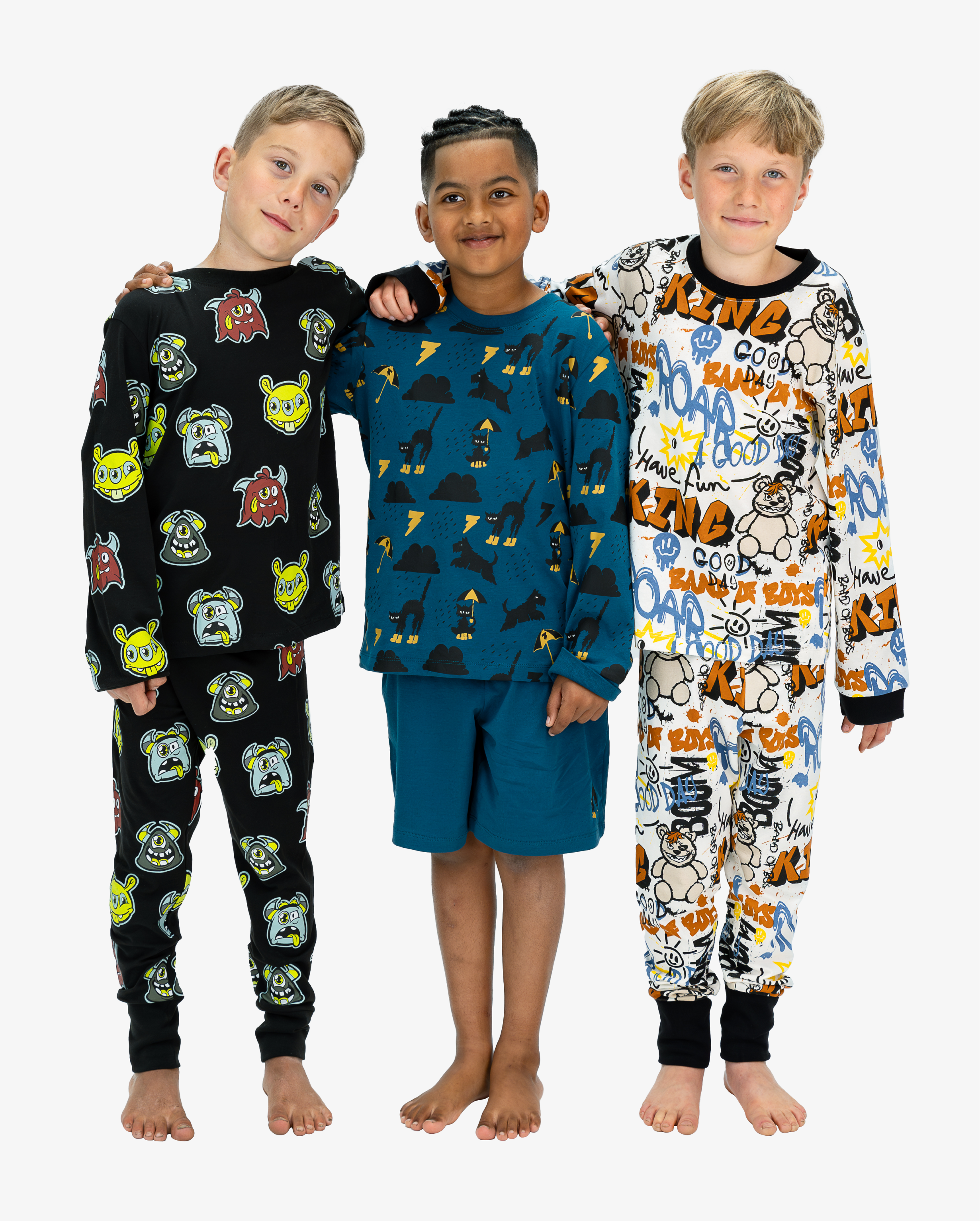 BAND OF BOYS | Black Monster Pyjamas
