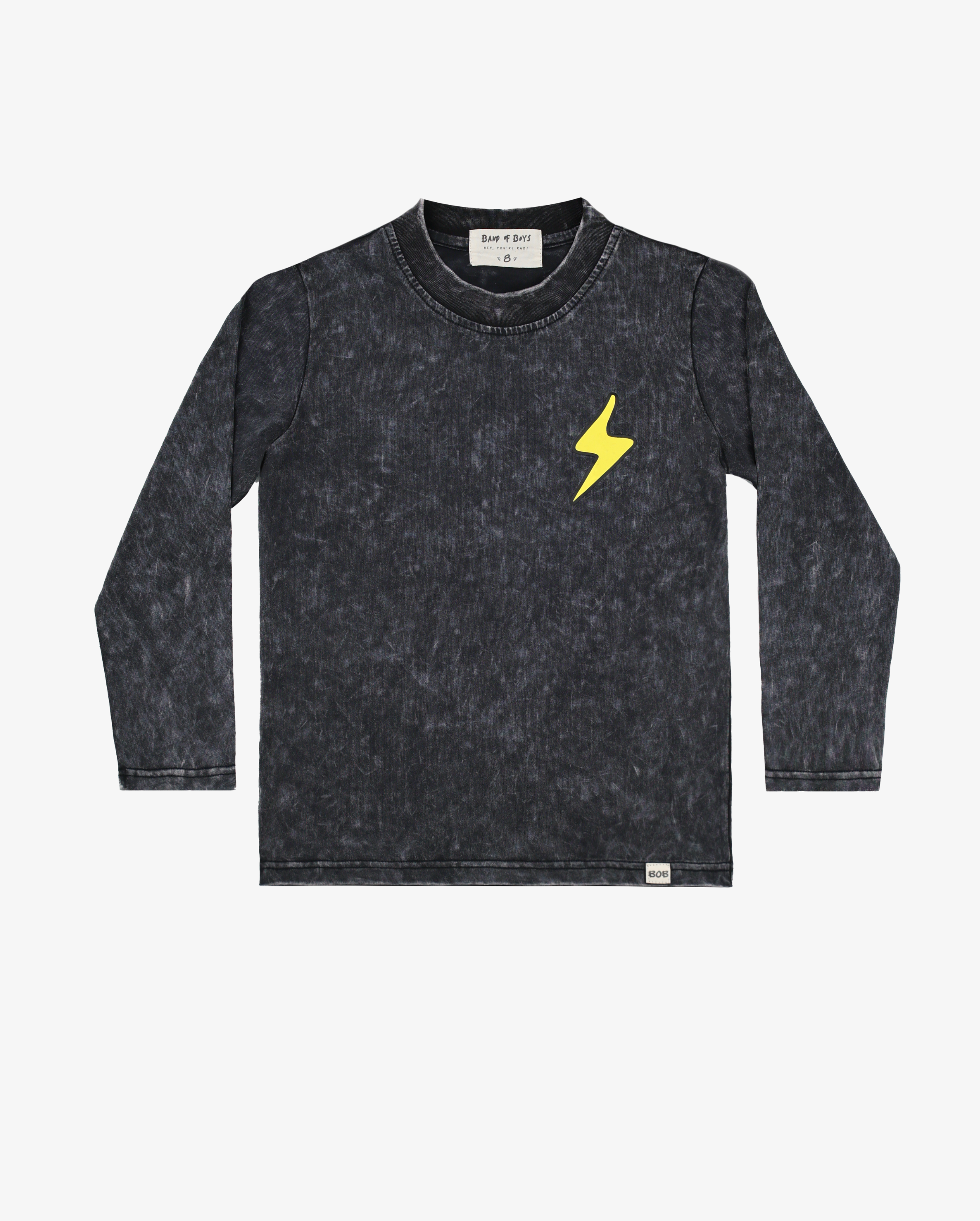 BAND OF BOYS | Black Wash Bones Skate LS Tee