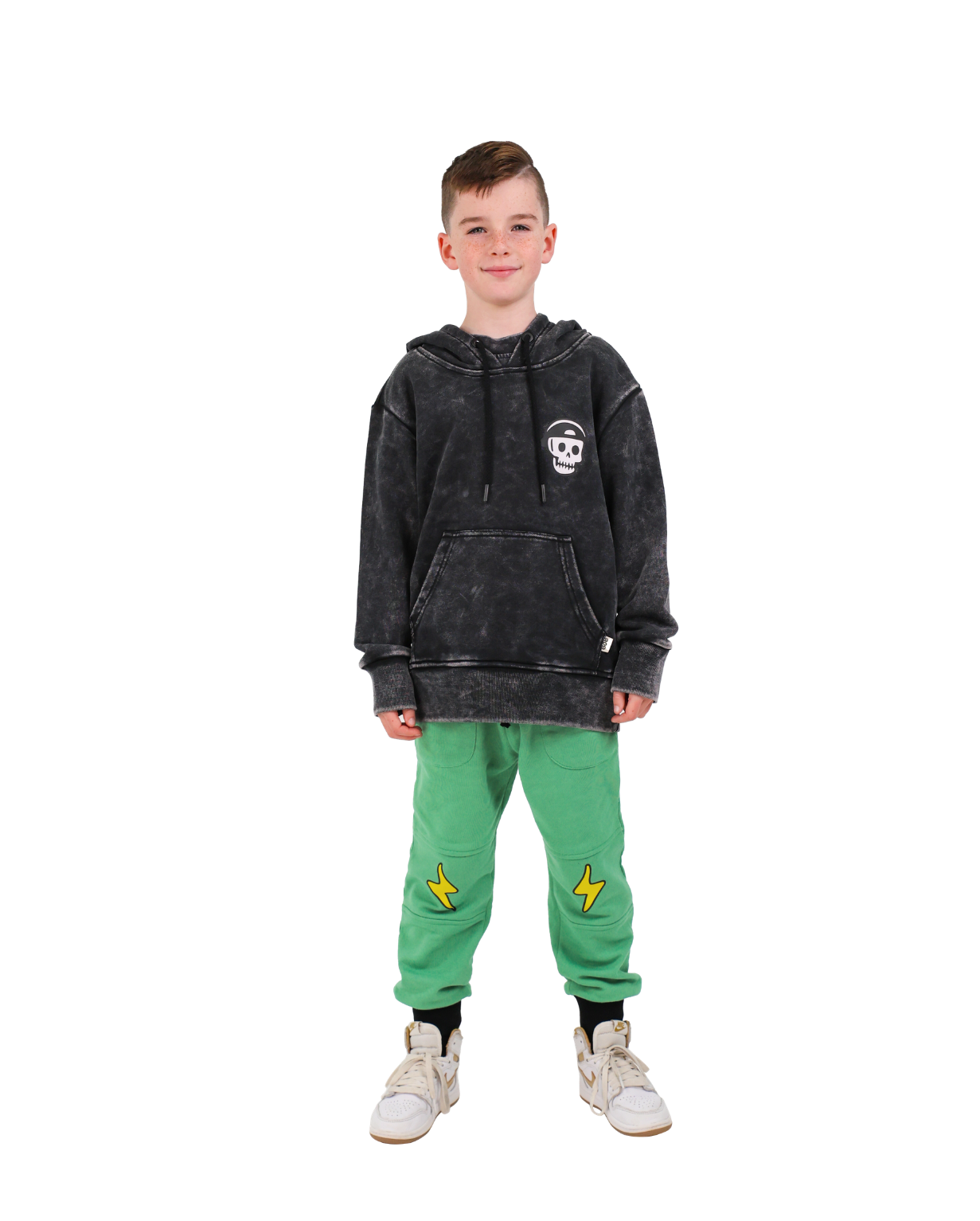 BAND OF BOYS | Black Wash Bones Skate Hood