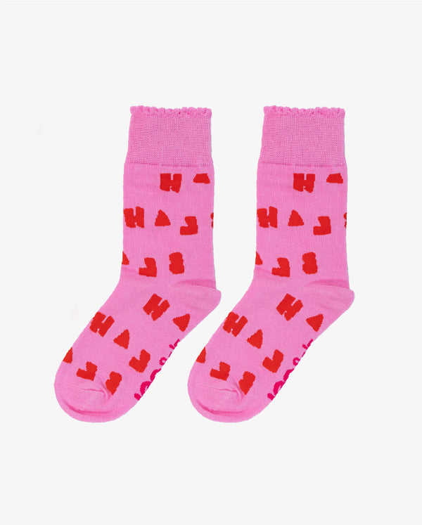 THE COLLECTIBLES | Pink Blah Socks
