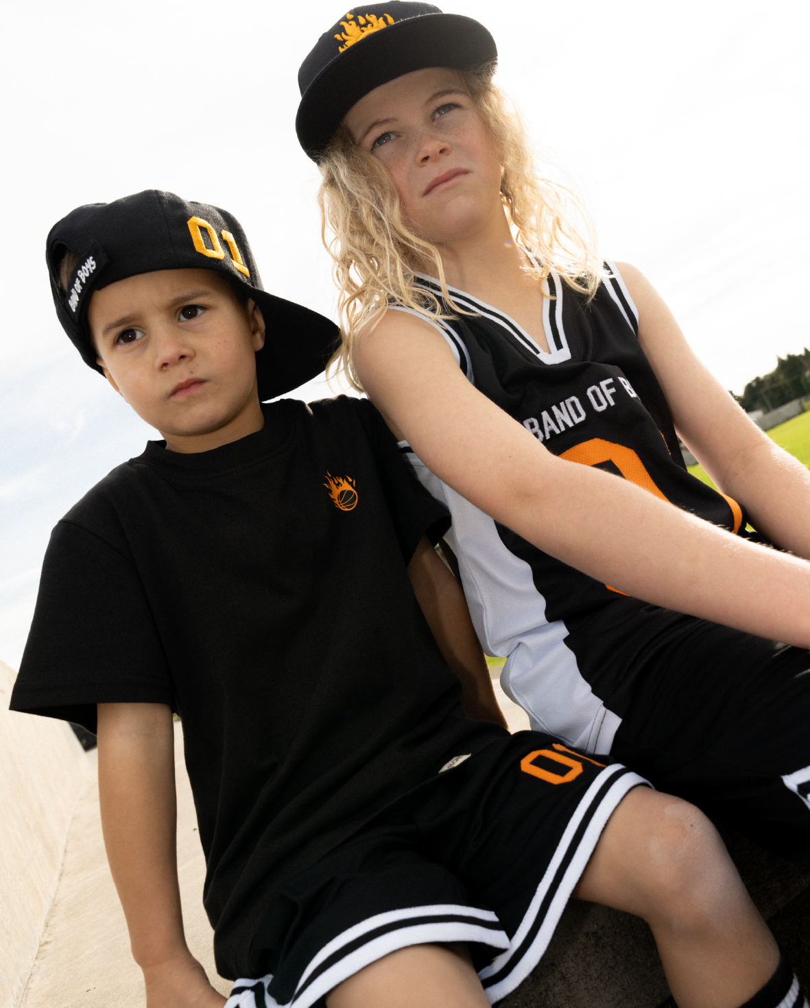 Band of Boys black and white basketball sports tank singlet jersey