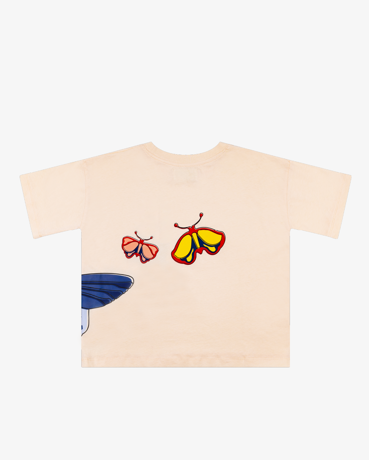 THE GIRL CLUB | Cream Mini Flutter Tee