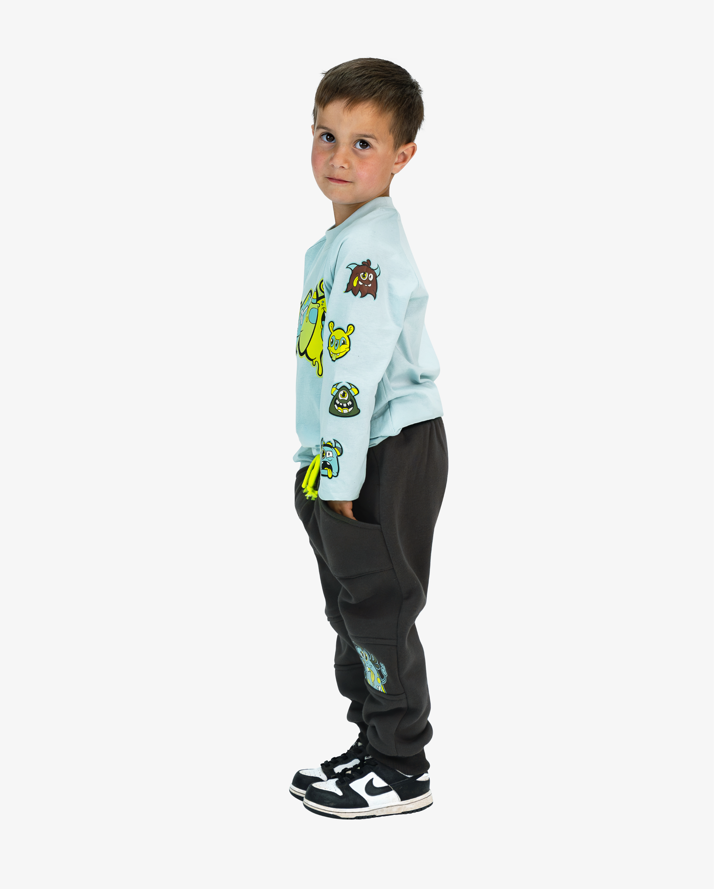BAND OF BOYS | Light Blue Rawr LS Tee