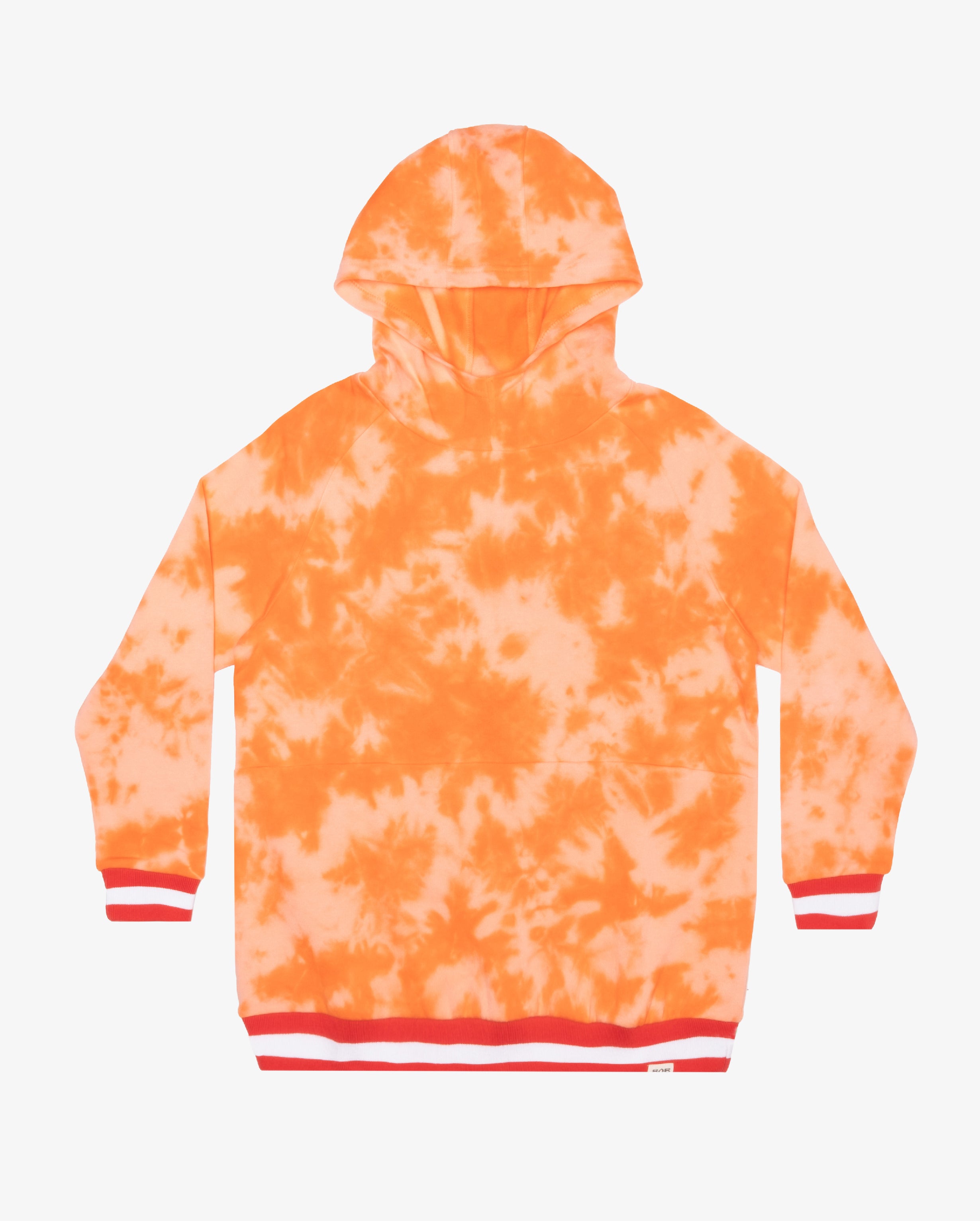 Orange tie dye outlet hoodie