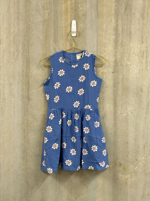 TGC SAMPLE |  Blue Daisy on Repeat Dress (OOAK), Size 8
