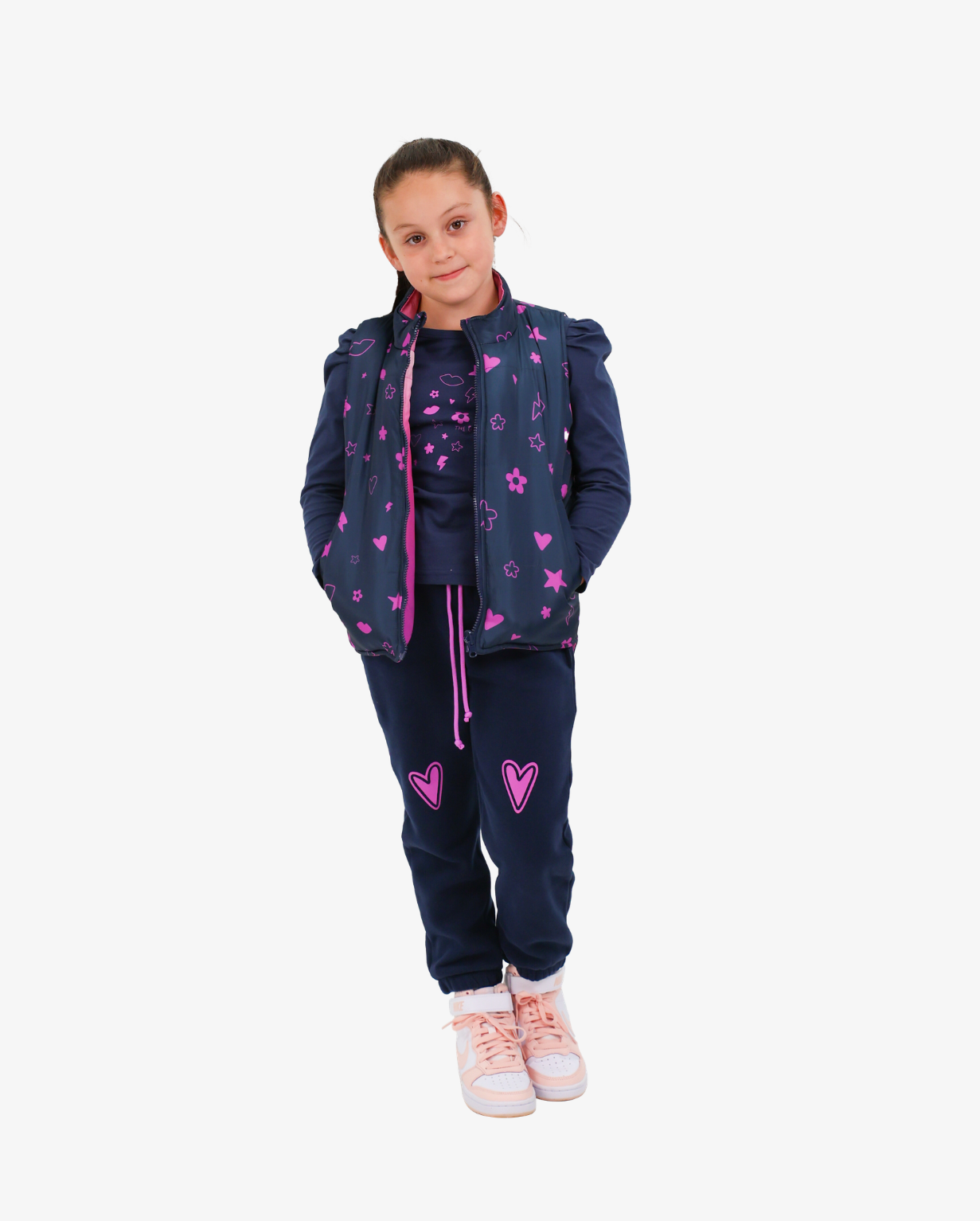 THE GIRL CLUB | Ombre Reversible Puffer Vest