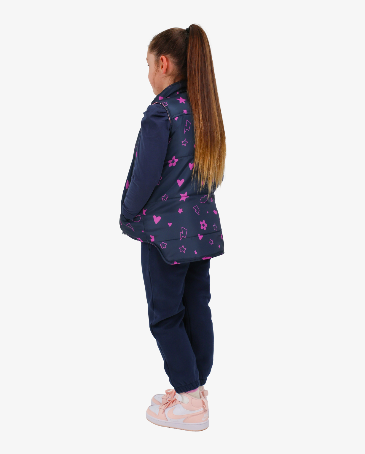 THE GIRL CLUB | Navy Heart Track Pants