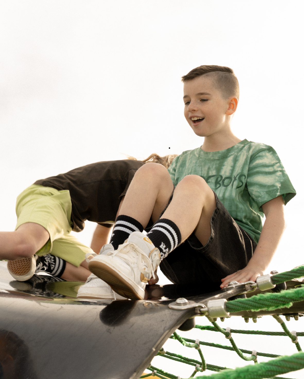 BAND OF BOYS | Tie-Dye Green Painted Tee