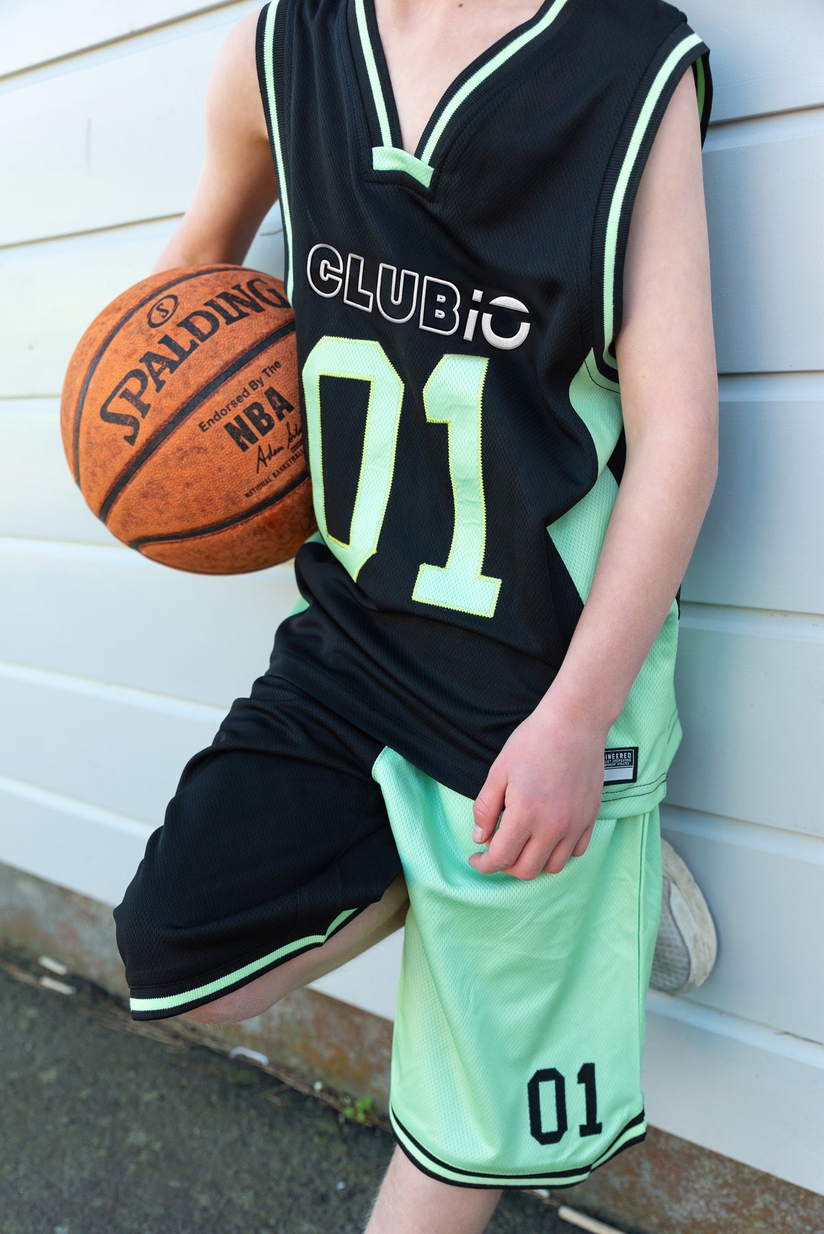 CLUBIO | Black/Green Slam Dunk Tank