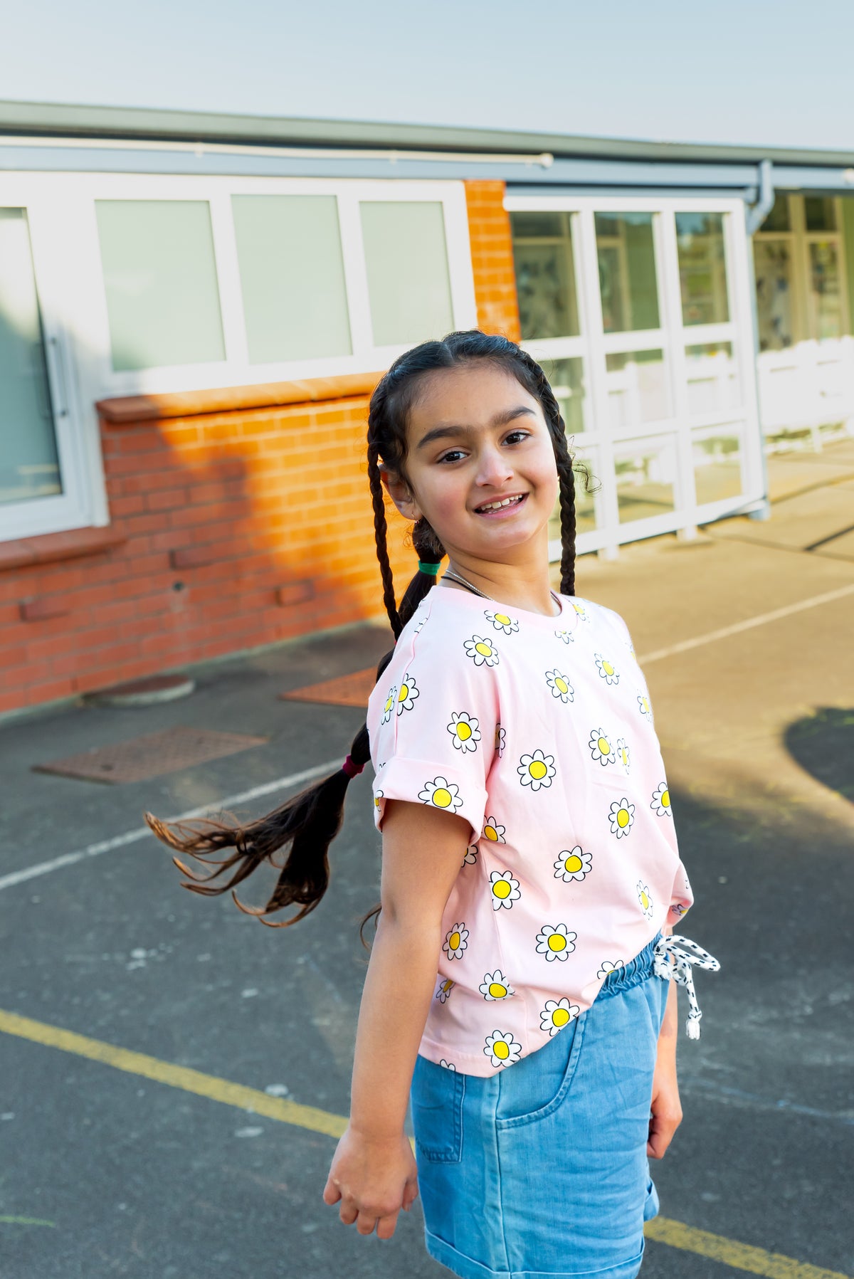 THE GIRL CLUB | Blue Wash Summer Shorts