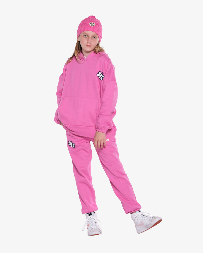 THE GIRL CLUB | Bubblegum Pink Happy is Beautiful Fleece Hood