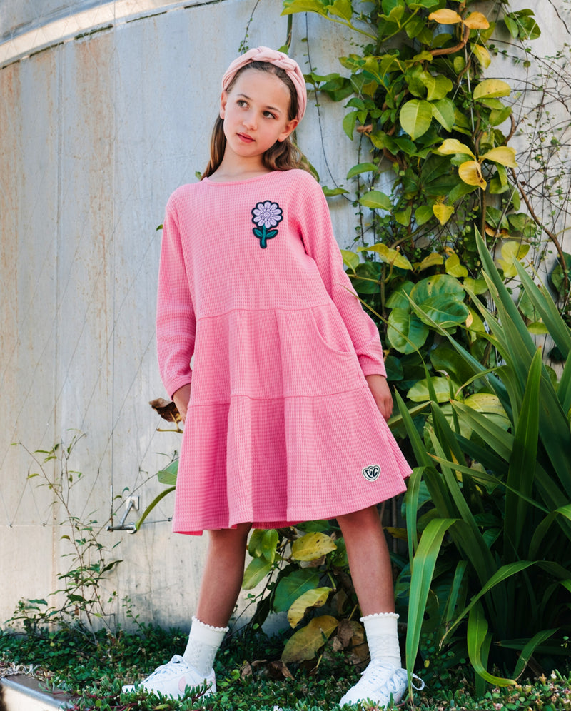 THE GIRL CLUB | Flower Patch Waffle Play Dress