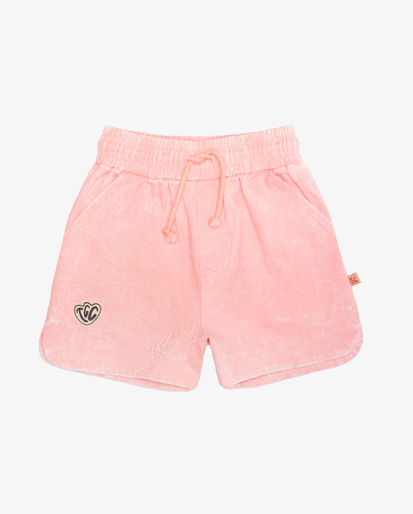 THE GIRL CLUB | Sherbet Pink Denim Simple Shorts