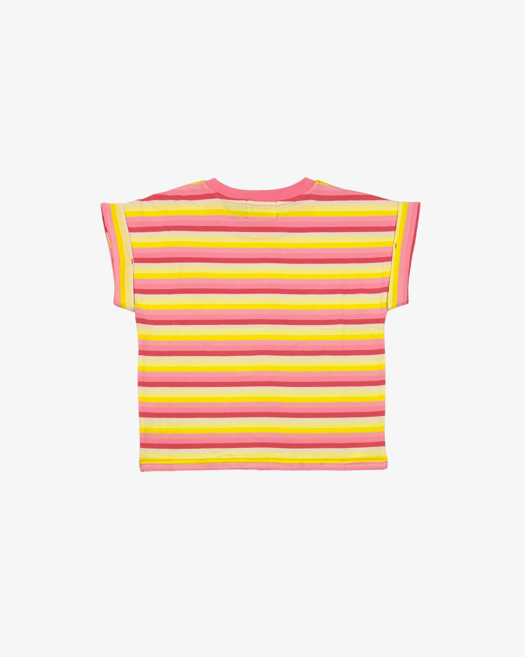 THE GIRL CLUB | Coral Smiley Striped Top