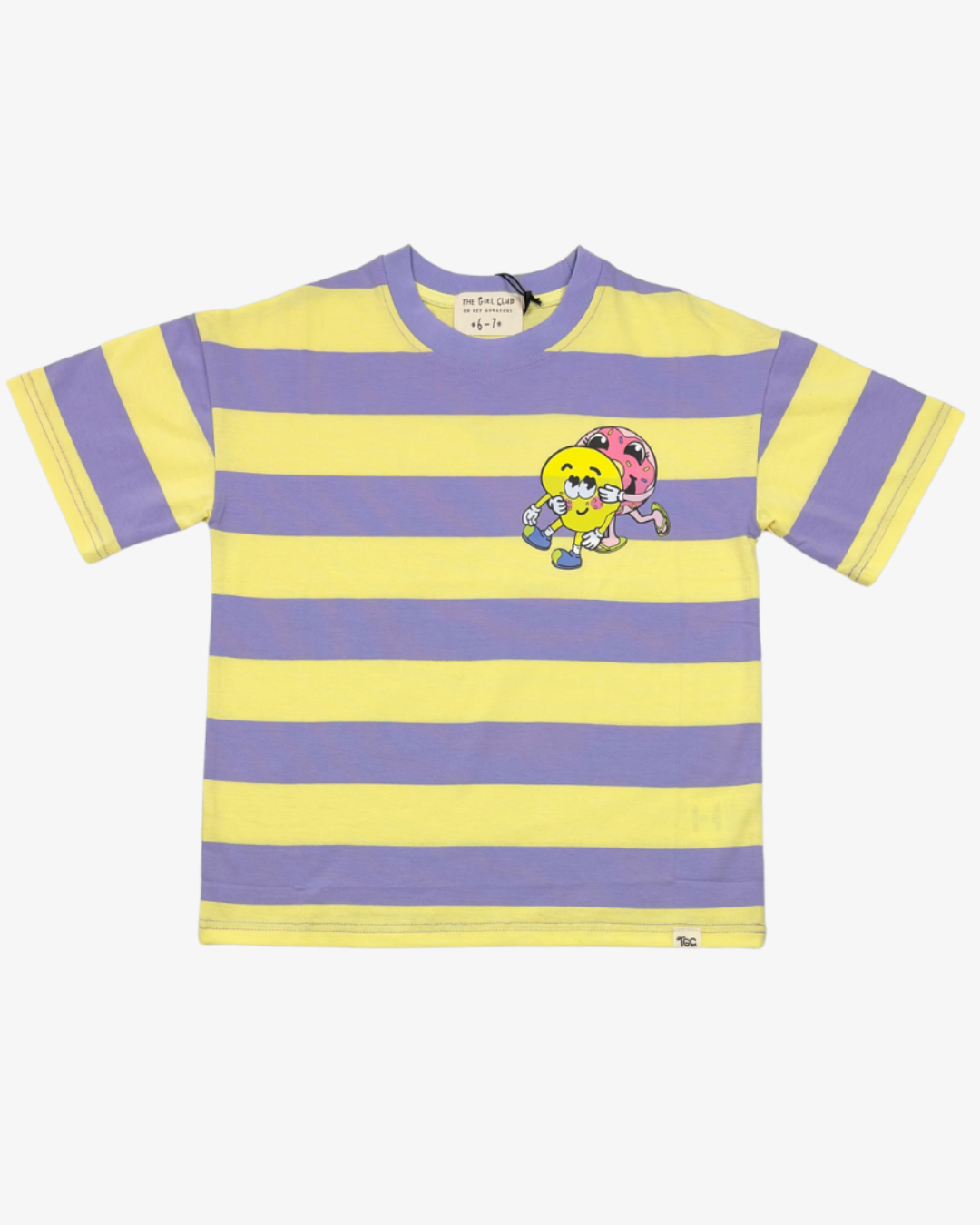 THE GIRL CLUB | Purple Stripe DLoveB Boxy Tee