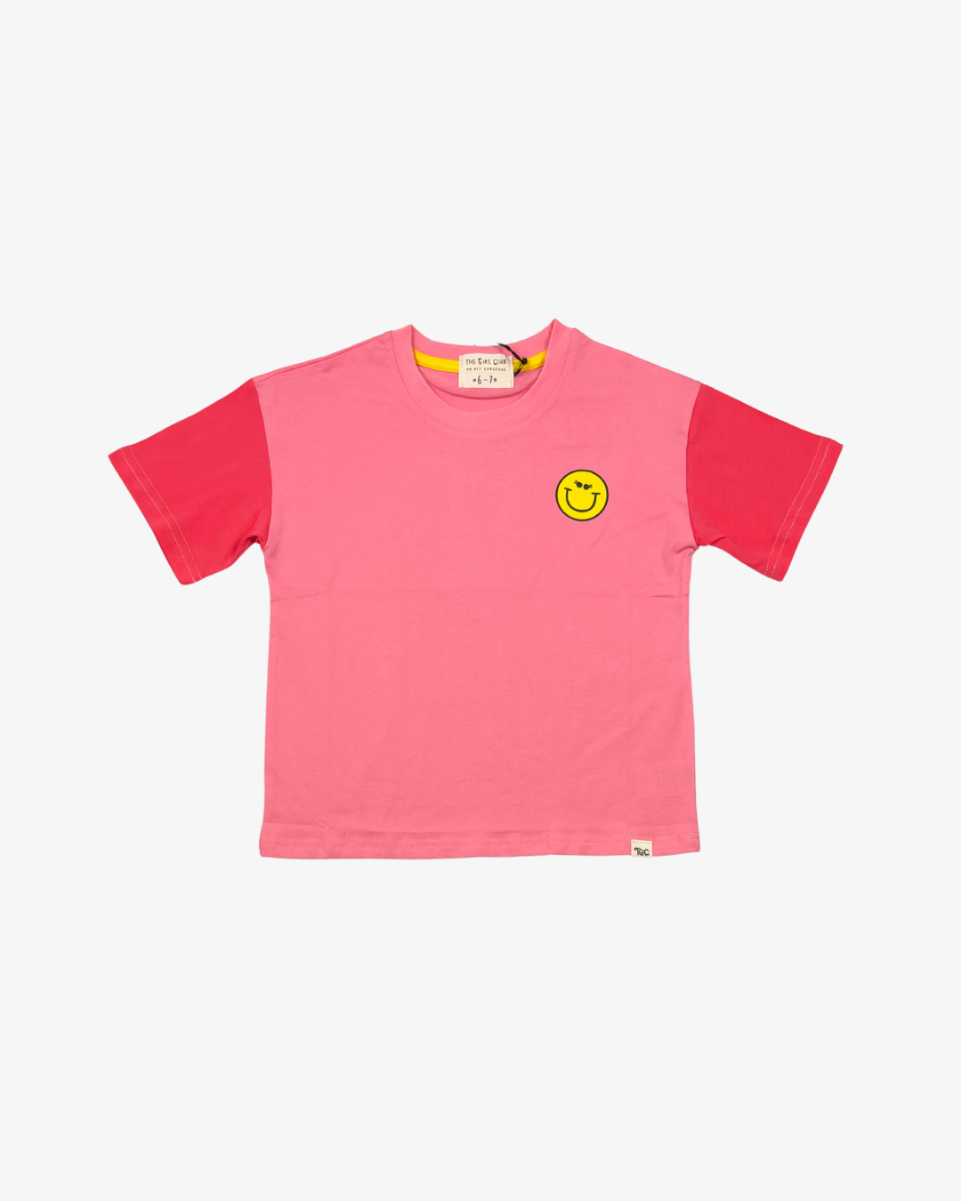 THE GIRL CLUB | Coral Happy Icons Tee