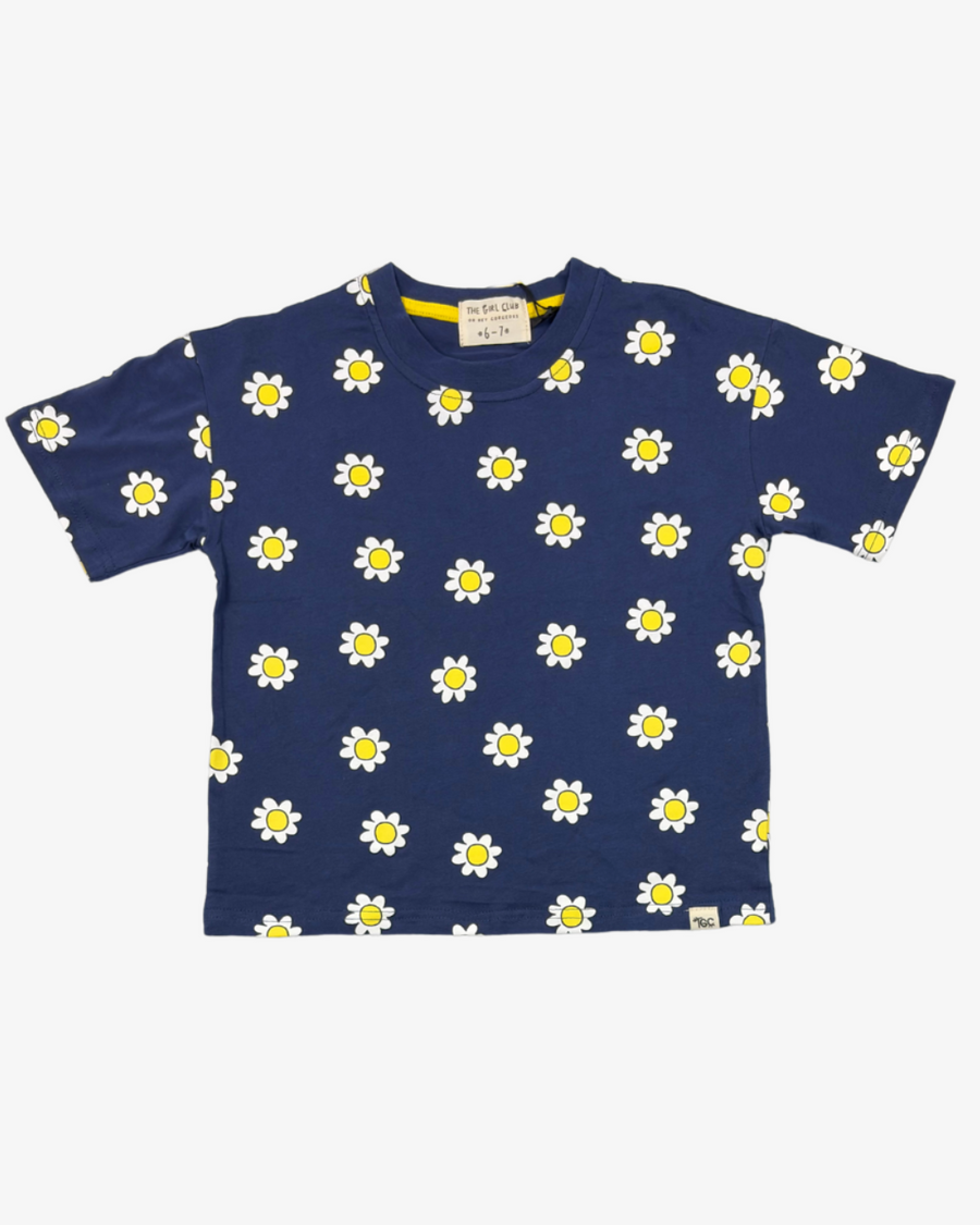 THE GIRL CLUB | Navy Daisy Tee