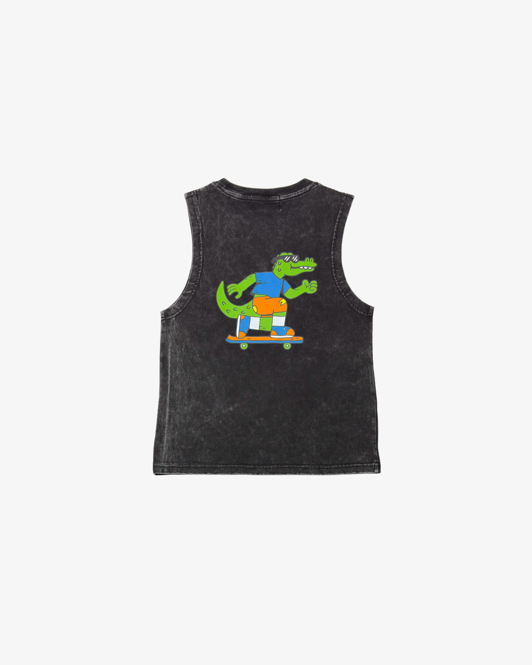 BAND OF BOYS | Black Wash Croc Skate Tank