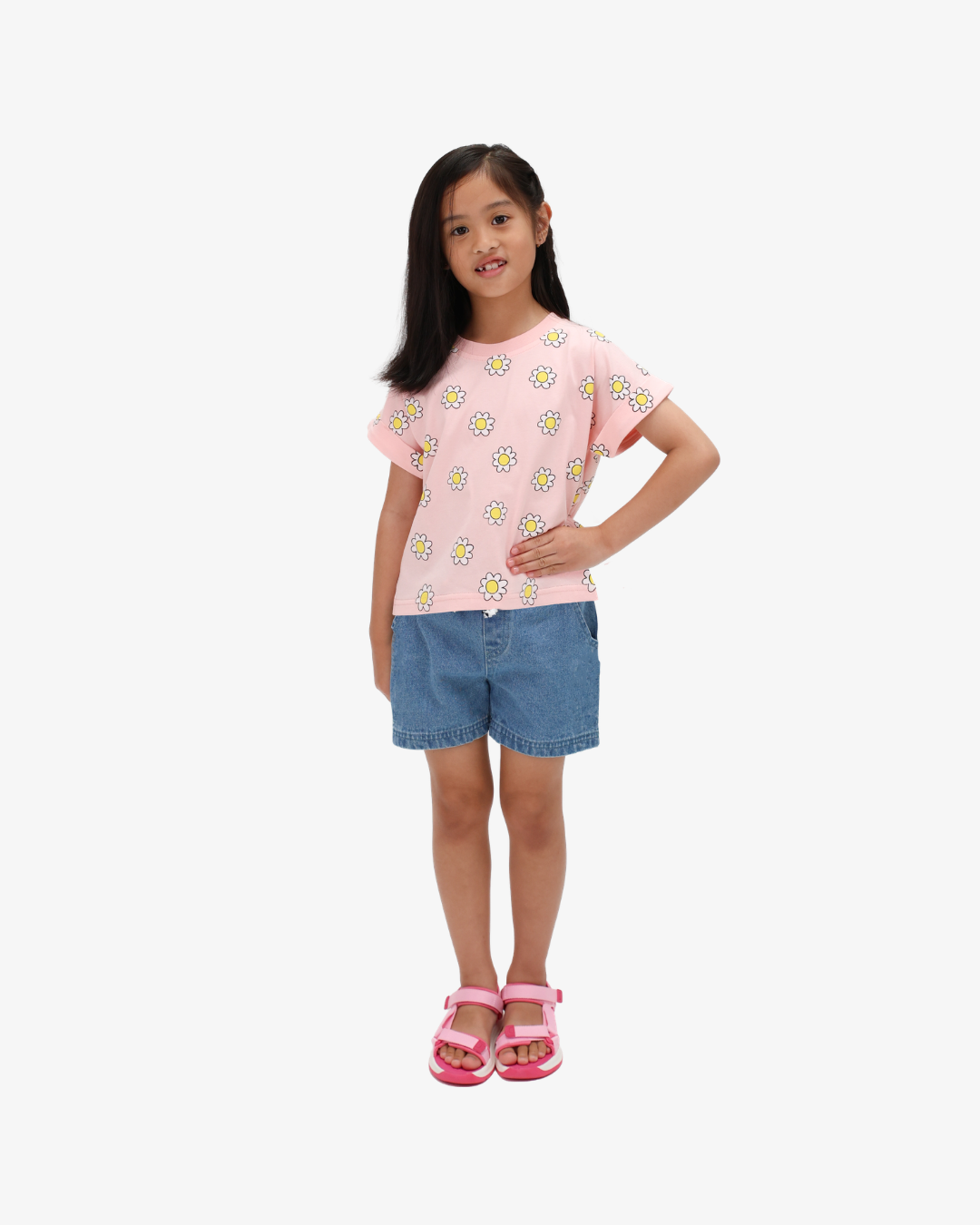 THE GIRL CLUB | Pink Daisy Top