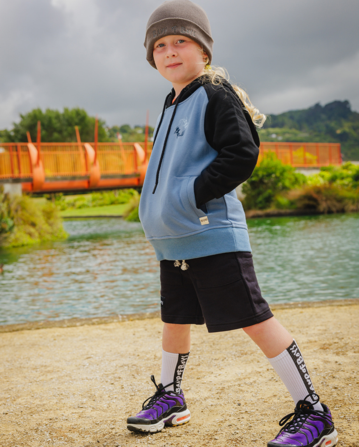 BAND OF BOYS | Blue Koi-Time Hood