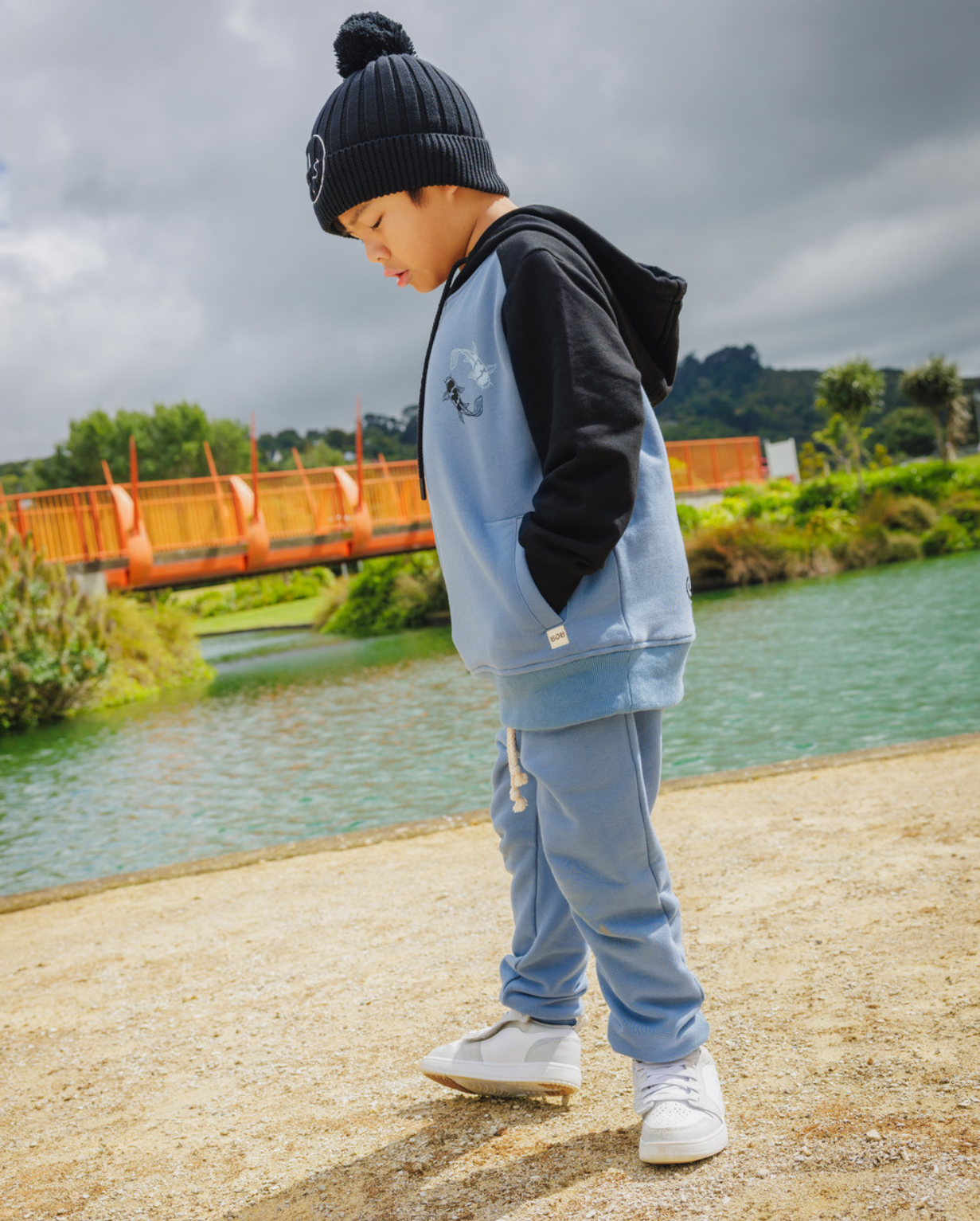 BAND OF BOYS | Blue Koi-Time Hood