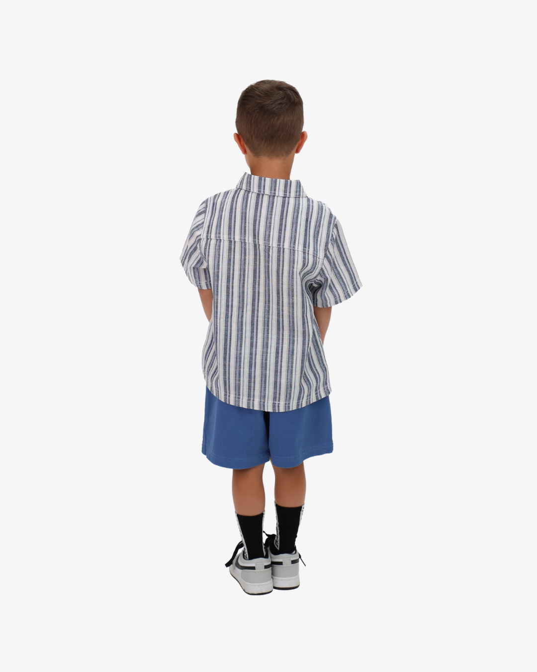 BAND OF BOYS | Blue Retro Stripe Shirt