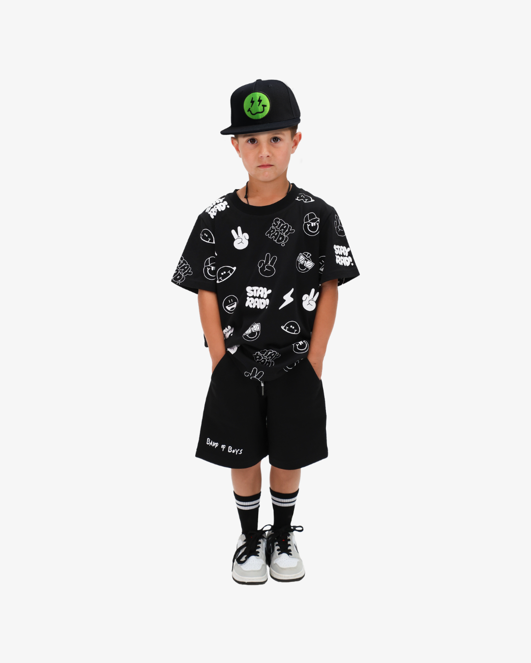 BAND OF BOYS | Black AOP Tee